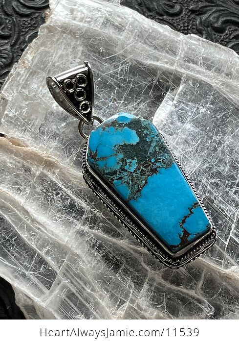 Dyed Magnesite Turquoise Coffin Crystal Stone Jewelry Pendant Chip Discount - #pLdJ0USScv4-1