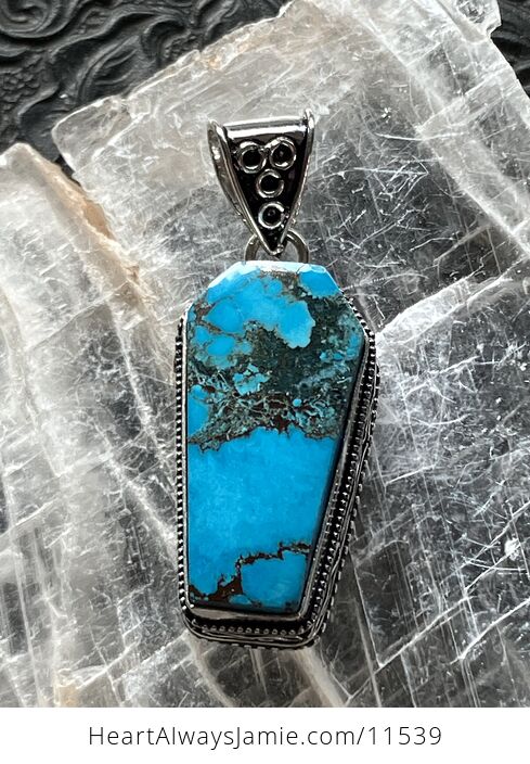 Dyed Magnesite Turquoise Coffin Crystal Stone Jewelry Pendant Chip Discount - #pLdJ0USScv4-8