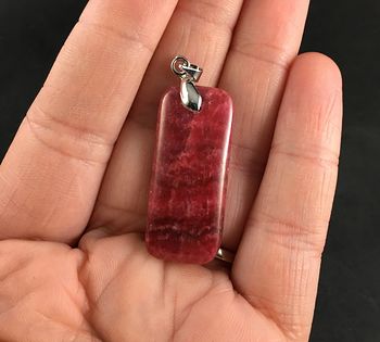 Dyed Pink Calcite Stone Pendant Jewelry #58ejUhnkvqw