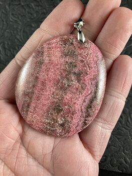 Dyed Pink Calcite Stone Pendant Jewelry #5IpLON2ocDQ