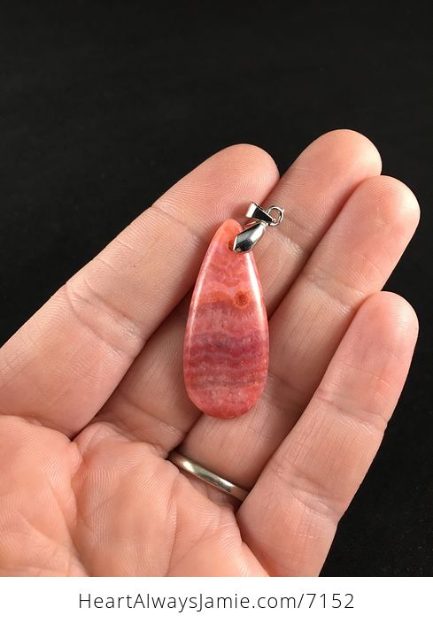 Dyed Pink Calcite Stone Pendant Jewelry - #1I6o92QL33A-4