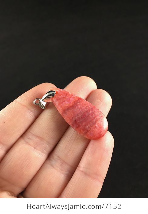 Dyed Pink Calcite Stone Pendant Jewelry - #1I6o92QL33A-3