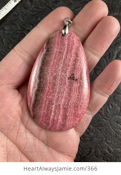 Dyed Pink Calcite Stone Pendant Jewelry - #3GqIu3bMTdg-1