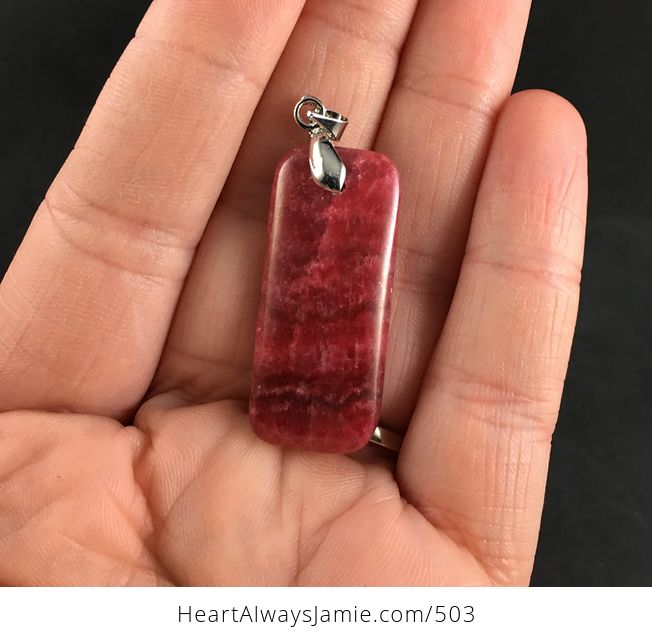 Dyed Pink Calcite Stone Pendant Jewelry - #58ejUhnkvqw-1