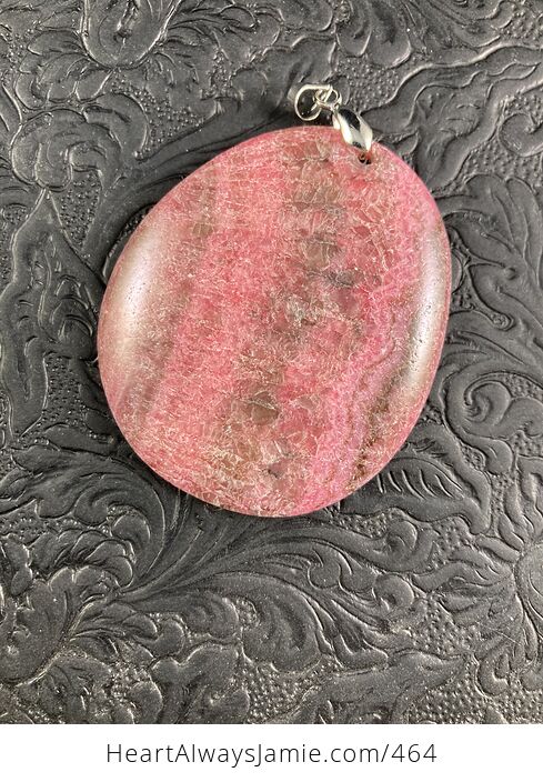 Dyed Pink Calcite Stone Pendant Jewelry - #5IpLON2ocDQ-3