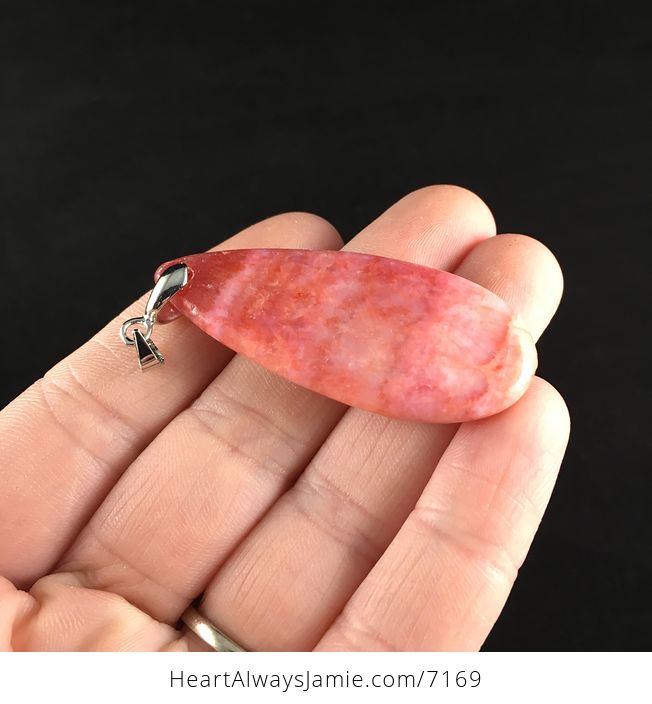 Dyed Pink Calcite Stone Pendant Jewelry - #FHckxsQ2MSs-3