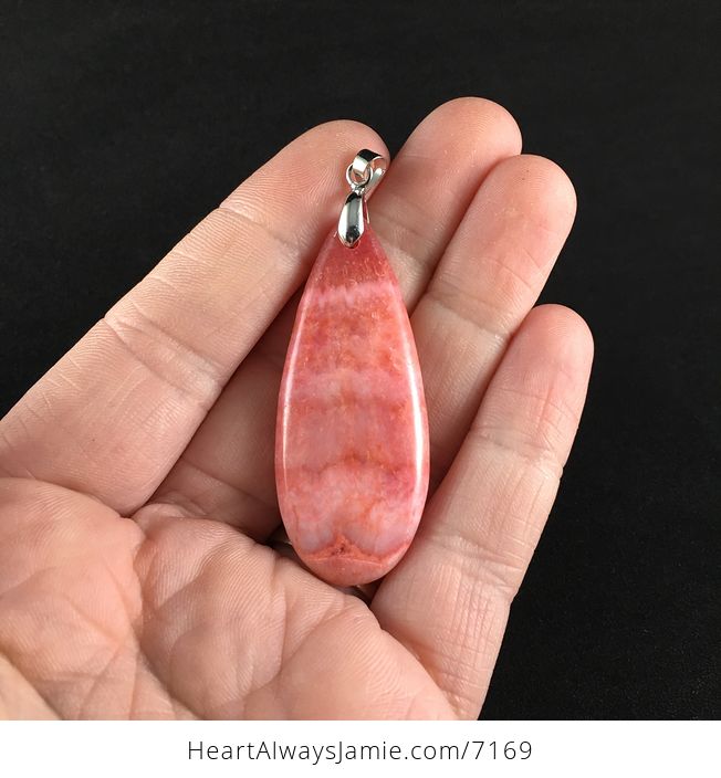Dyed Pink Calcite Stone Pendant Jewelry - #FHckxsQ2MSs-4