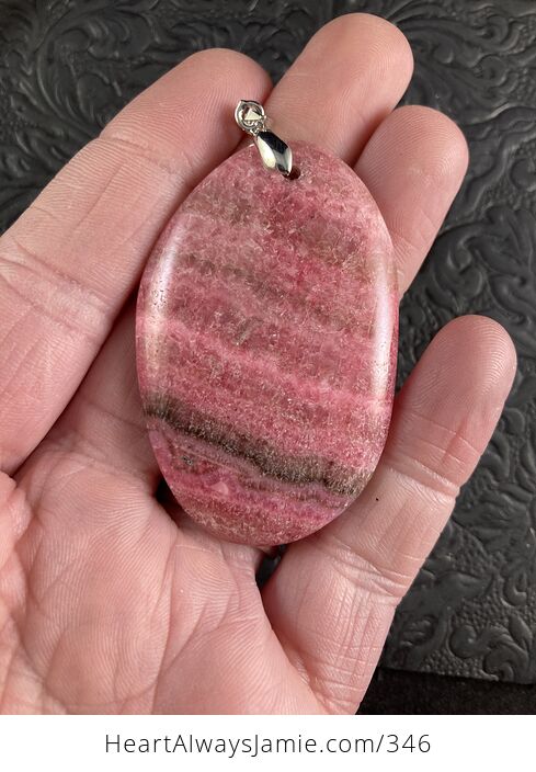 Dyed Pink Calcite Stone Pendant Jewelry - #Hq0JiJp84To-1