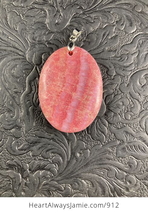 Dyed Pink Calcite Stone Pendant Jewelry - #KXS6dYdlKy8-5