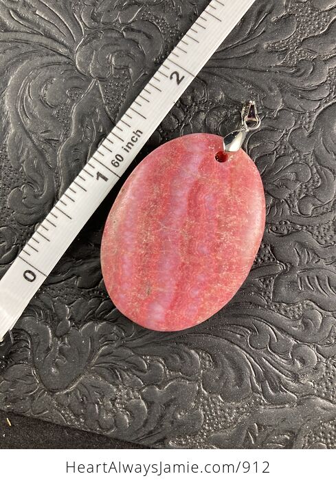 Dyed Pink Calcite Stone Pendant Jewelry - #KXS6dYdlKy8-2