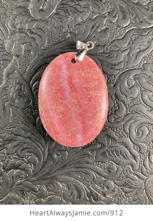 Dyed Pink Calcite Stone Pendant Jewelry - #KXS6dYdlKy8-4