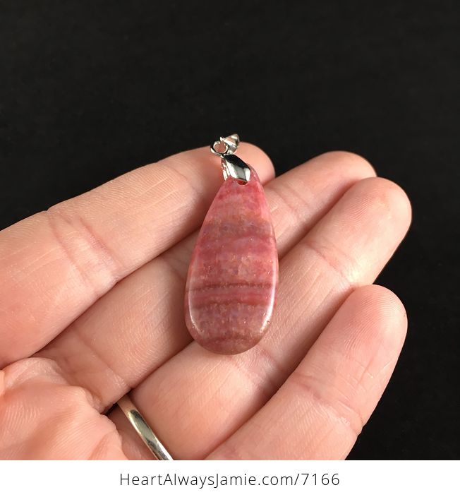 Dyed Pink Calcite Stone Pendant Jewelry - #QqMh82WrZSM-5