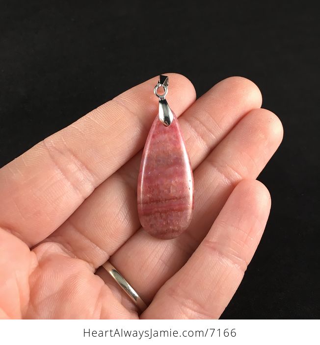 Dyed Pink Calcite Stone Pendant Jewelry - #QqMh82WrZSM-1