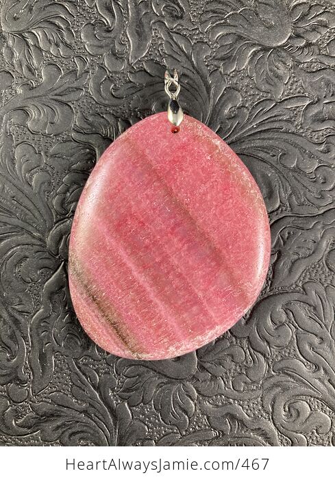 Dyed Pink Calcite Stone Pendant Jewelry - #faTzukEafaI-1