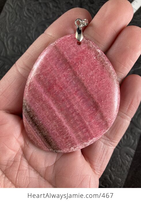 Dyed Pink Calcite Stone Pendant Jewelry - #faTzukEafaI-3