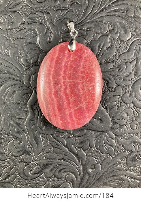 Dyed Pink Calcite Stone Pendant Jewelry - #iNbcvzdkBhA-1