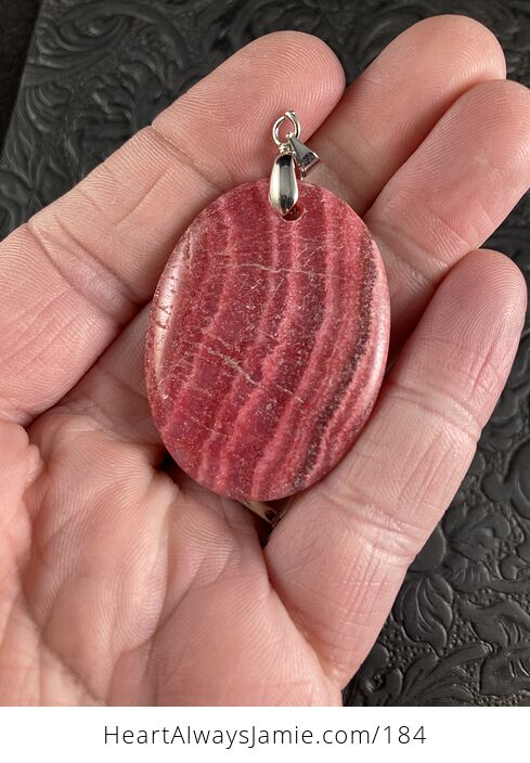 Dyed Pink Calcite Stone Pendant Jewelry - #iNbcvzdkBhA-3