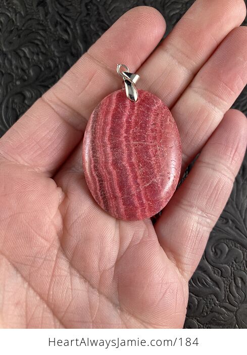 Dyed Pink Calcite Stone Pendant Jewelry - #iNbcvzdkBhA-2