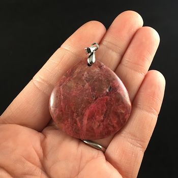 Dyed Pink Stone Jewelry Pendant #lGZcaneI8Kg