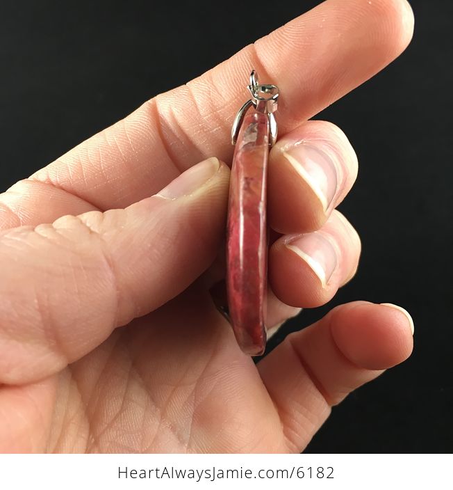 Dyed Pink Stone Jewelry Pendant - #lGZcaneI8Kg-5