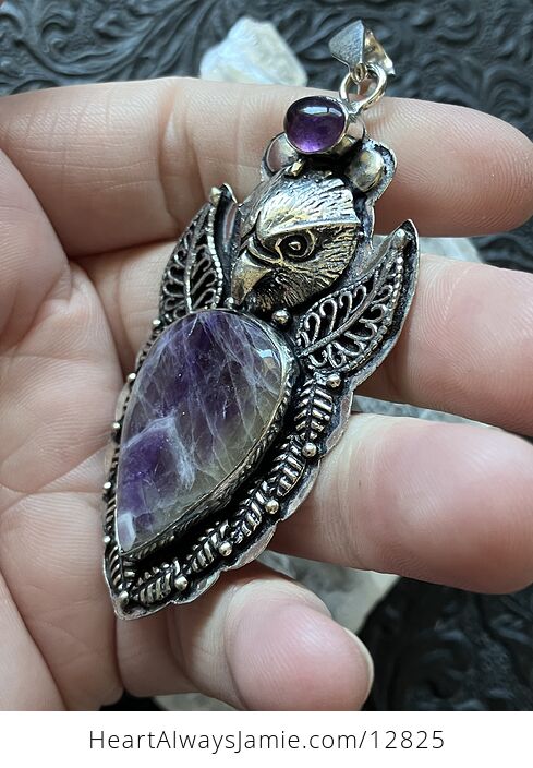 Eagle Amethyst Crystal Stone Jewelry Pendant - #2vQtgkm4ieo-4