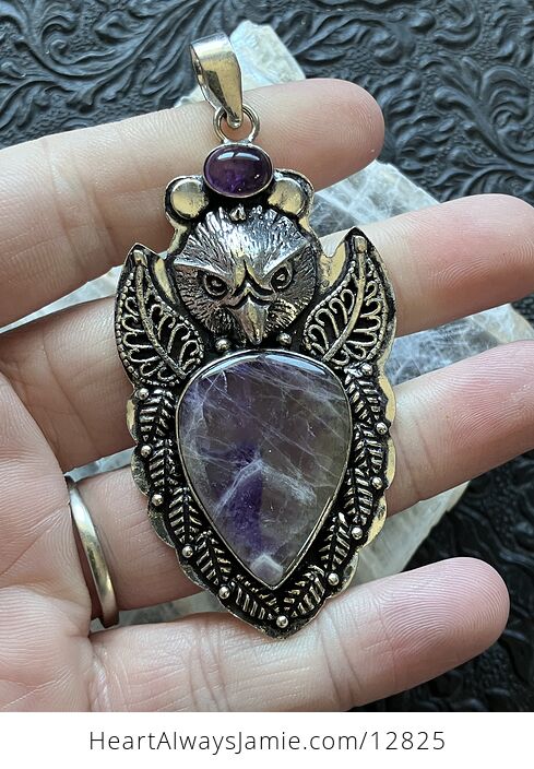 Eagle Amethyst Crystal Stone Jewelry Pendant - #2vQtgkm4ieo-2