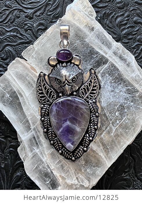 Eagle Amethyst Crystal Stone Jewelry Pendant - #2vQtgkm4ieo-1