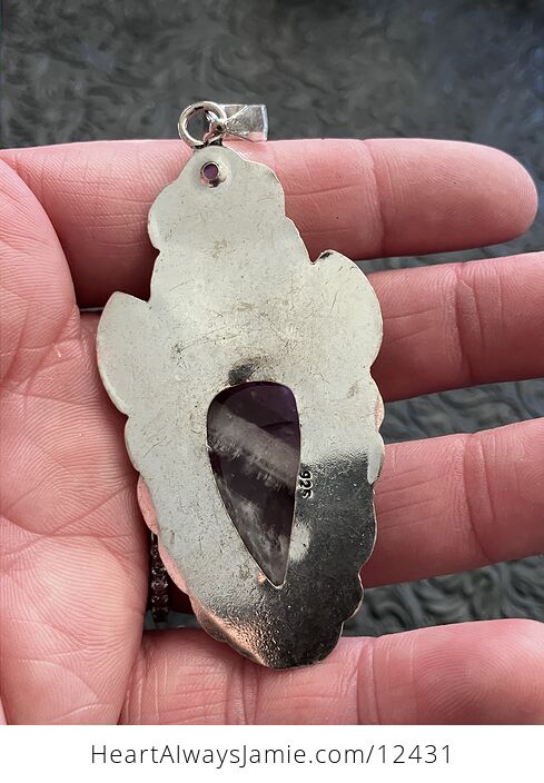 Eagle Amethyst Crystal Stone Jewelry Pendant - #cQNoSjToOe0-4