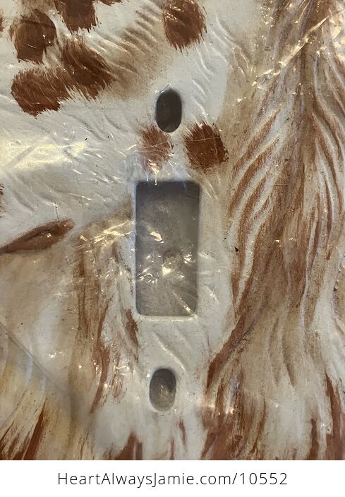 English Setter Dog Ceramic Light Plate Switch Cover by Ruths Animal Productions New in Package Still - #NiFHmHh57Fw-1