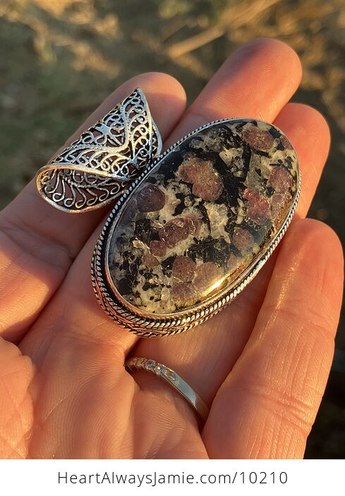Eudialyte Stone Crystal Jewelry Pendant - #DpR4vz0mYHQ-3