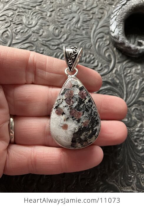 Eudialyte Stone Crystal Jewelry Pendant - #TITZiILAG1I-2