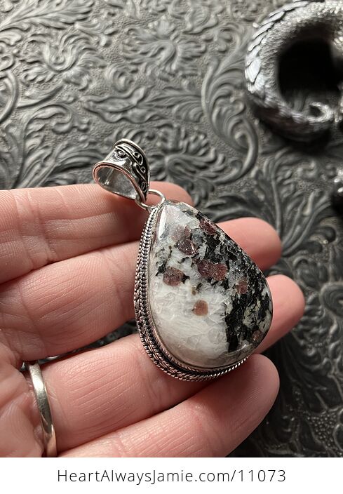 Eudialyte Stone Crystal Jewelry Pendant - #TITZiILAG1I-3