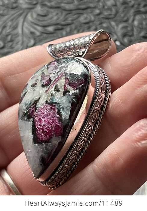 Eudialyte Stone Crystal Jewelry Pendant - #fO62eQUX5N4-5