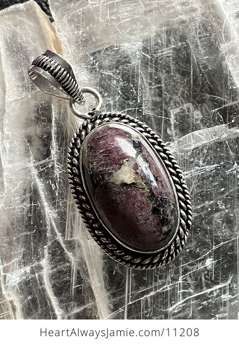 Eudialyte Stone Crystal Jewelry Pendant - #zdyrpJI9D2I-3