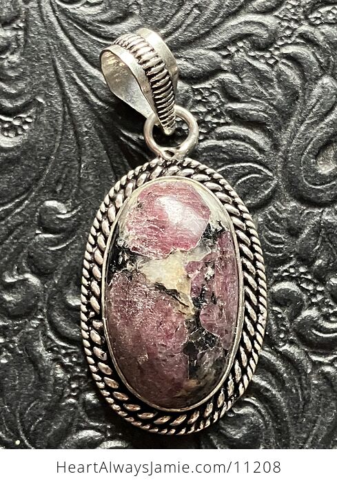 Eudialyte Stone Crystal Jewelry Pendant - #zdyrpJI9D2I-1