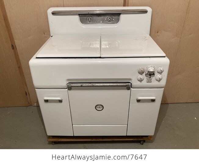 Extremely Rare 1940s Majestic Dual Wood and Coal and Electric Range - #zjXUoAEiM9k-1