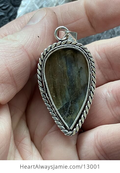 Faceted Labradorite Pendant Crystal Stone Jewelry - #OVqMcLtNQpo-8