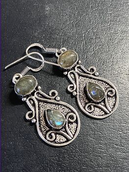 Fairy Core Labradorite Stone Crystal Jewelry Earrings #jubeJRW6gBE