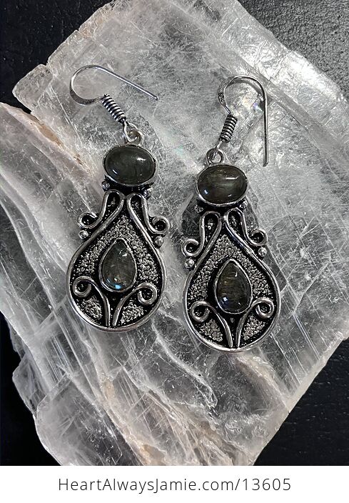 Fairy Core Labradorite Stone Crystal Jewelry Earrings - #jubeJRW6gBE-2