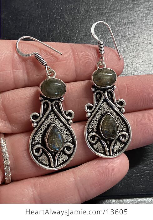 Fairy Core Labradorite Stone Crystal Jewelry Earrings - #jubeJRW6gBE-5