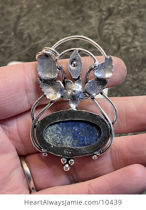 Fairy Themed Blue Lapis Lazuli Crystal Stone Pendant Charm - #75jzzCEk15E-6