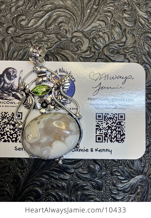 Fairy Themed Jasper Crystal Stone Pendant Charm - #FWjT7qDIM1M-5
