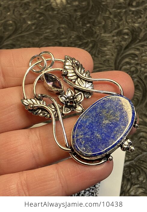 Fairy Themed Lapis Lazuli Crystal Stone Pendant Charm - #lvbT3coxdlk-9