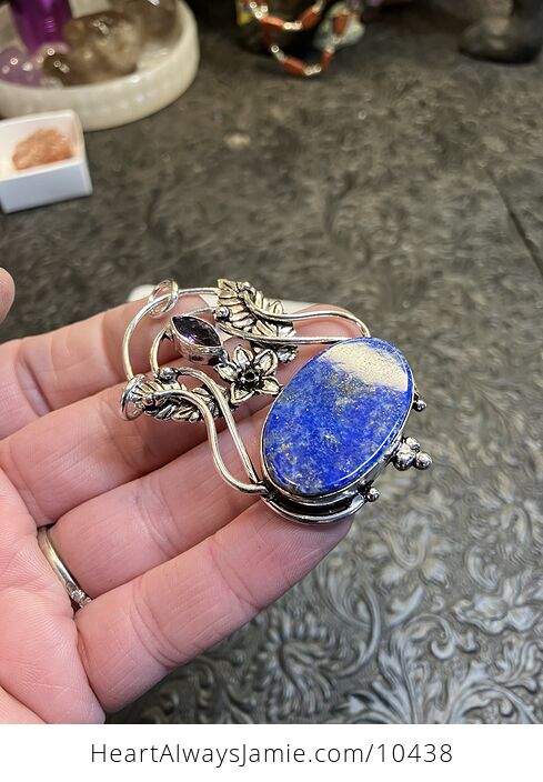 Fairy Themed Lapis Lazuli Crystal Stone Pendant Charm - #lvbT3coxdlk-3