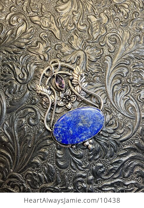 Fairy Themed Lapis Lazuli Crystal Stone Pendant Charm - #lvbT3coxdlk-6