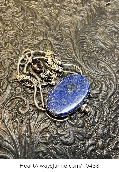 Fairy Themed Lapis Lazuli Crystal Stone Pendant Charm - #lvbT3coxdlk-7