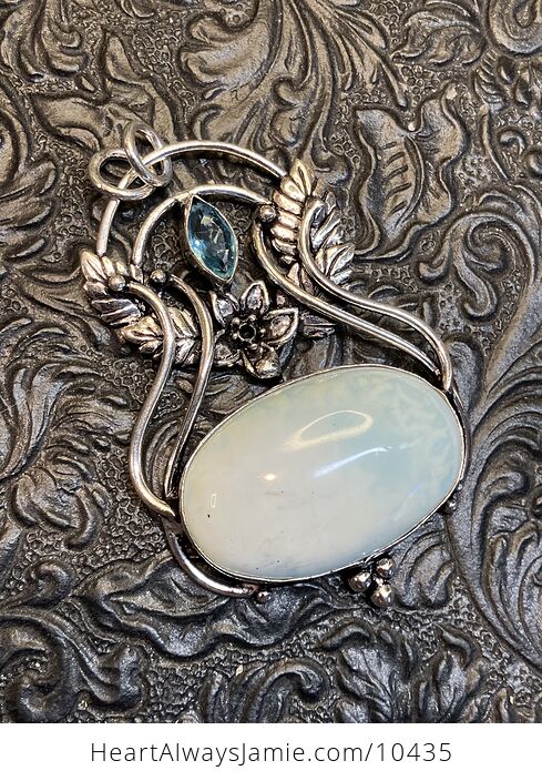 Fairy Themed Larimar Crystal Stone Pendant Charm - #Akd2bWM7ln0-5