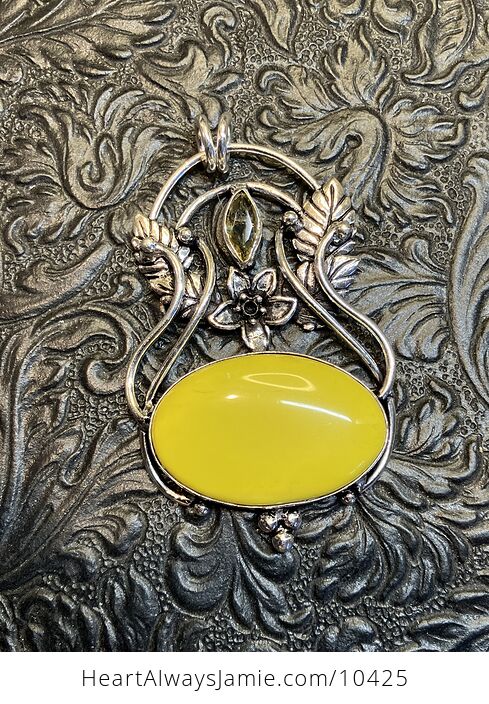 Fairy Themed Yellow Crystal Stone Pendant Charm - #i7Q8PB5Ci1o-7