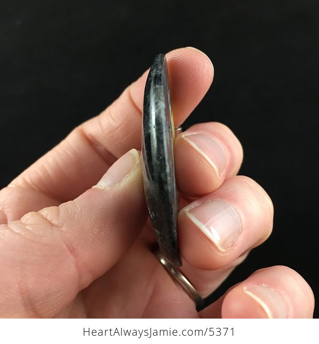 Fan Shaped Amazonite Stone Jewelry Pendant - #YLWRLcDntmE-5