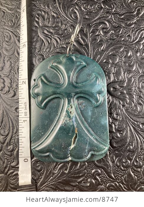 Fancy Jasper Cross Stone Jewelry Pendant Mini Art Ornament - #S8F636Hy3Is-7